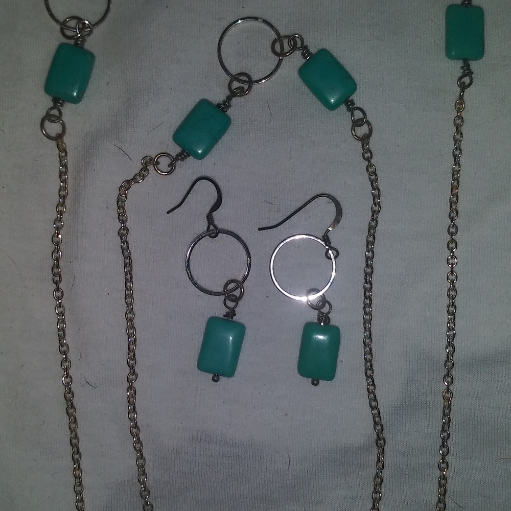 Necklace and earrings